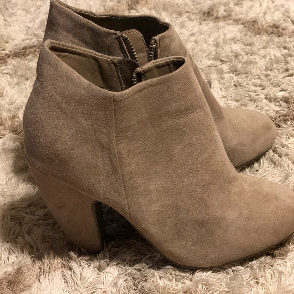 Taupe booties